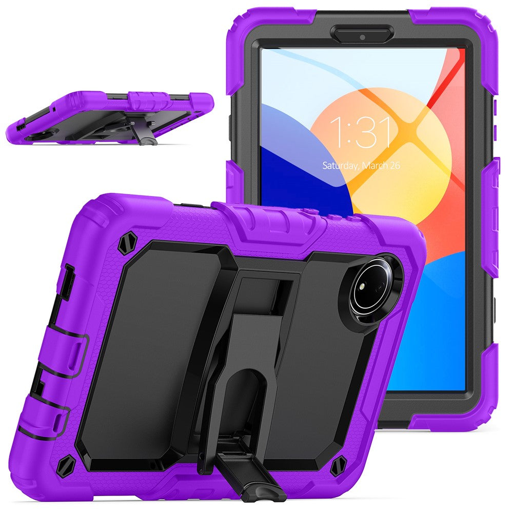 For Xiaomi Redmi Pad SE 4G 8.7 inch Case with Shoulder Strap Kickstand PC+Silicone Tablet Cover
