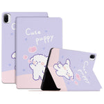 For Xiaomi Pad 5/Pad 5 Pro Scratch Resistant Case with Stand Cartoon Pattern Printed PU Leather Cover Auto Wake/Sleep Tablet Case