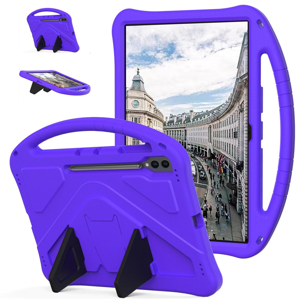 For Samsung Galaxy Tab S10 Ultra Case EVA Tablet Cover with Ergonomic Handle and Foldable Kickstand