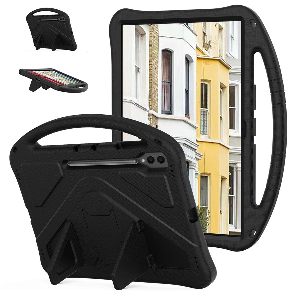 For Samsung Galaxy Tab S10 Ultra Case EVA Tablet Cover with Ergonomic Handle and Foldable Kickstand