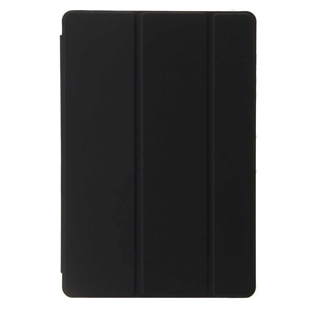For Samsung Galaxy Tab S10+ Case Tri-Fold Stand Leather+TPU+Acrylic Clear Back Tablet Cover