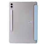 For Samsung Galaxy Tab S10+ Case PU Leather Origami Stand Clear Tablet Cover