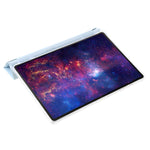 For Samsung Galaxy Tab S10+ Case PU Leather Origami Stand Clear Tablet Cover