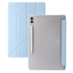 For Samsung Galaxy Tab S10+ Case PU Leather Origami Stand Clear Tablet Cover