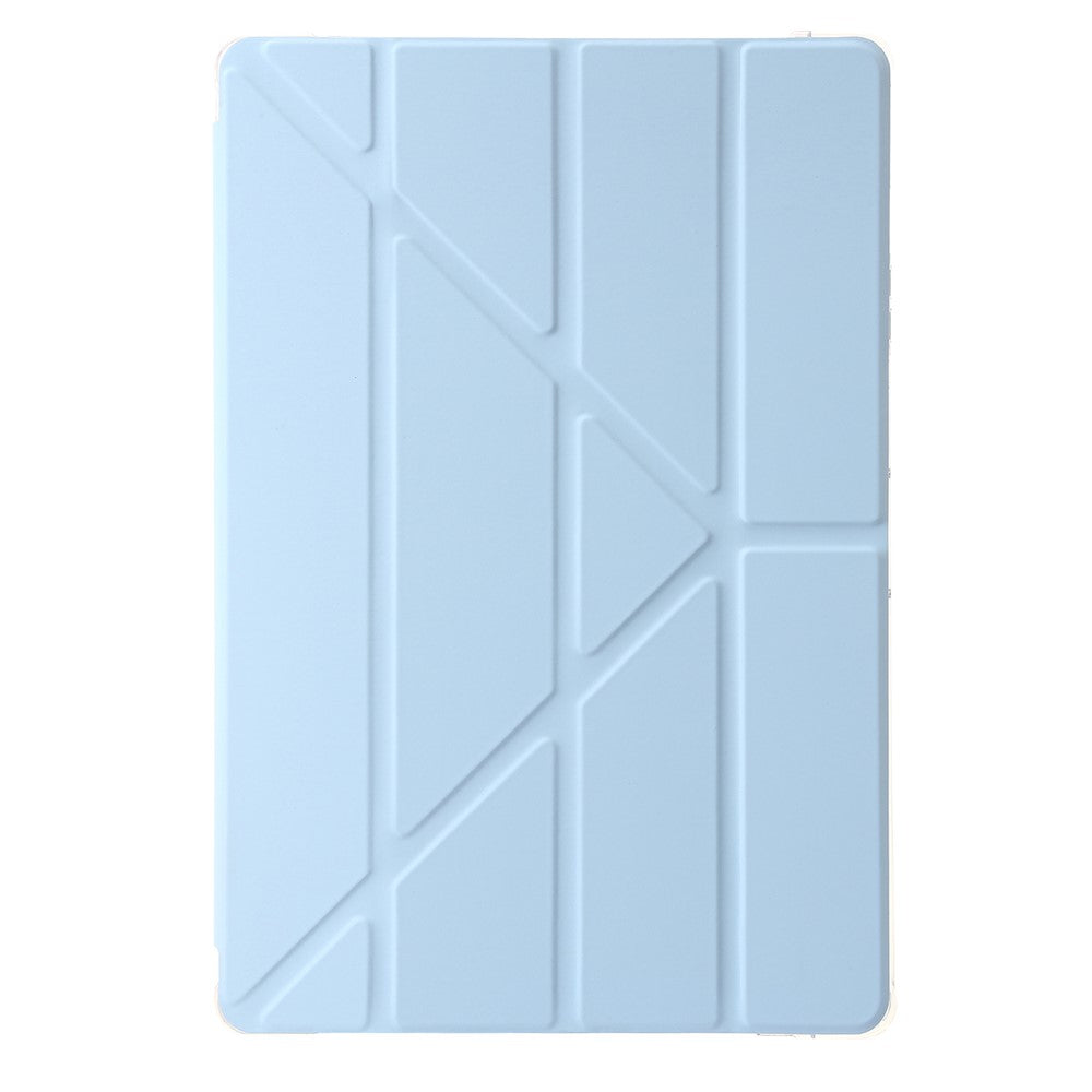 For Samsung Galaxy Tab S10+ Case PU Leather Origami Stand Clear Tablet Cover