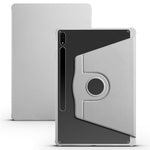 For Samsung Galaxy Tab S10+ Case 360 Degree Rotating Stand PU Leather+Acrylic Tablet Cover