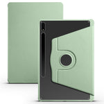 For Samsung Galaxy Tab S10+ Case 360 Degree Rotating Stand PU Leather+Acrylic Tablet Cover