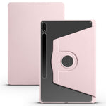 For Samsung Galaxy Tab S10+ Case 360 Degree Rotating Stand PU Leather+Acrylic Tablet Cover
