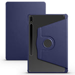 For Samsung Galaxy Tab S10+ Case 360 Degree Rotating Stand PU Leather+Acrylic Tablet Cover