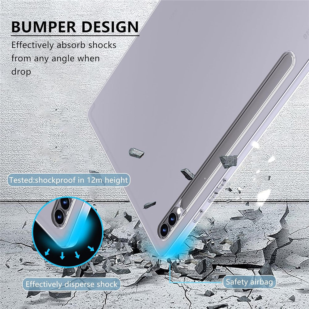 Til Samsung Galaxy Tab S10+ Super Clear Cover Stødabsorberende Etui TPU Tablet Cover