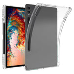 Til Samsung Galaxy Tab S10 Ultra etui Forstærket fire hjørner Anti-fald klart TPU tabletcover med penneholder