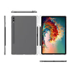 Til Samsung Galaxy Tab S10 Ultra etui Forstærket fire hjørner Anti-fald klart TPU tabletcover med penneholder