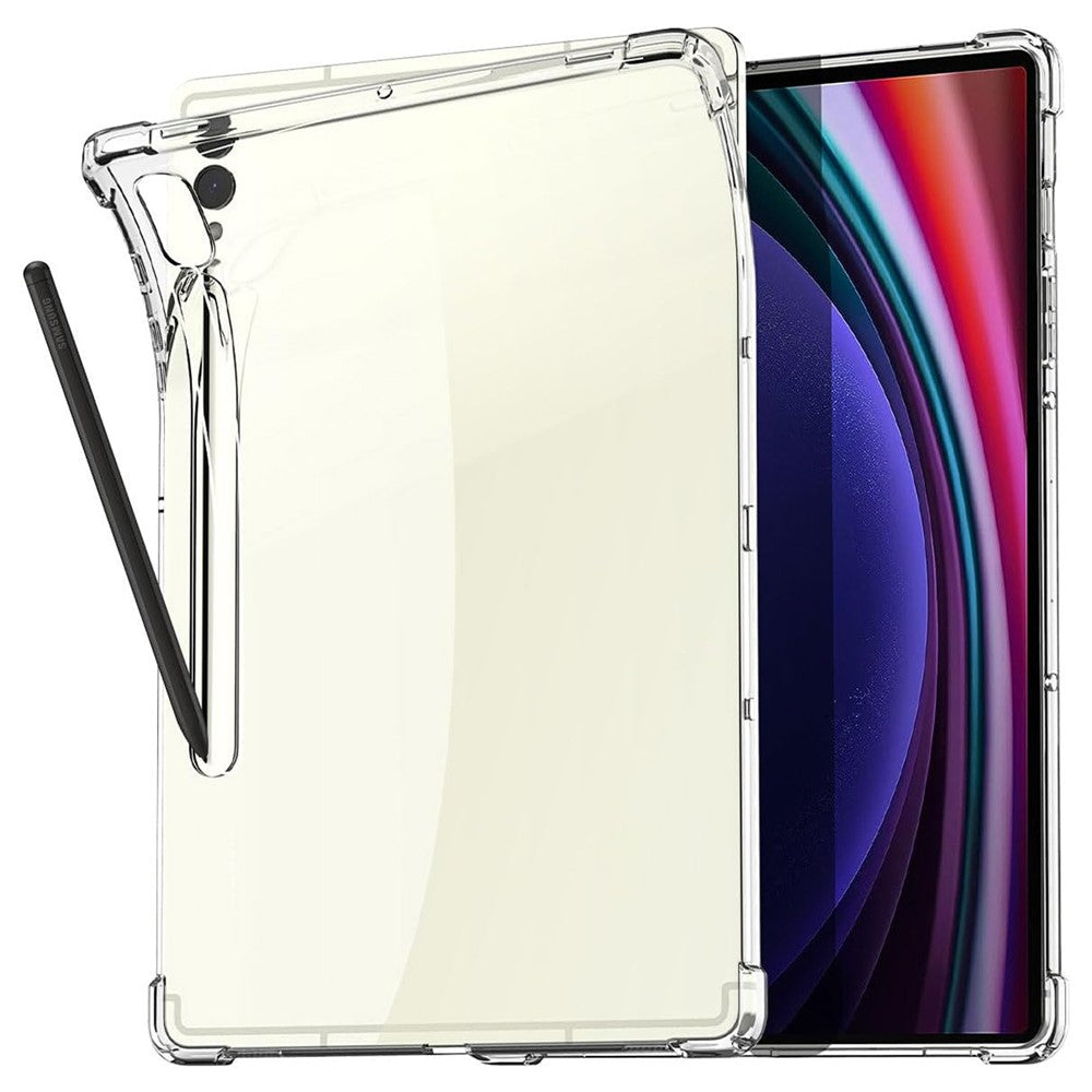 Til Samsung Galaxy Tab S10+ Cover Stødsikkert Gennemsigtigt Tablet TPU Cover med Fire Hjørner