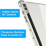 Til Samsung Galaxy Tab S10+ Cover Stødsikkert Gennemsigtigt Tablet TPU Cover med Fire Hjørner