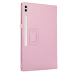 For Samsung Galaxy Tab S10 Ultra Case Bi-Fold Stand Leather Tablet Cover Litchi Texture