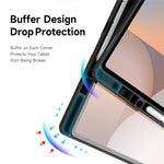 DUX DUCIS For Samsung Galaxy Tab S10 Ultra / Galaxy Tab S9 Ultra / Galaxy Tab S8 Ultra Case Magi Series Detachable Origami Stand Leather+PC+TPU Clear Back Cover
