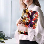 For Lenovo Tab M10 Plus (3rd Gen) TB-128F Case Pattern Printed Stand Litchi Texture Leather Tablet Cover with Card Slots