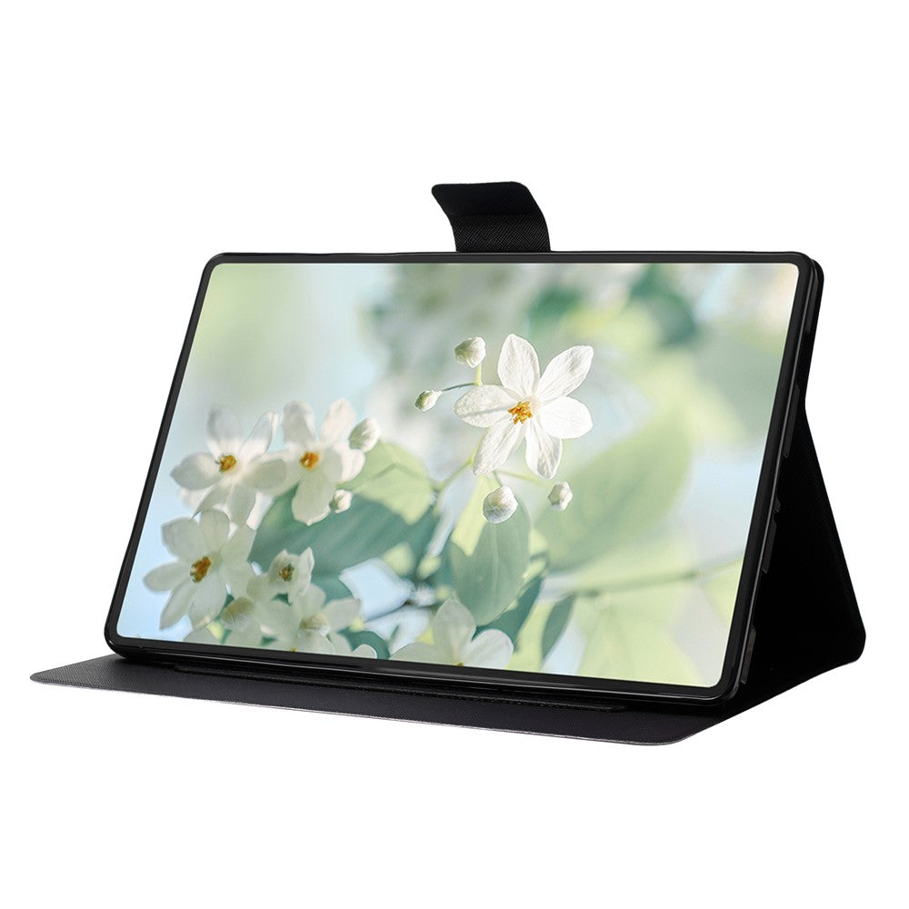 For Lenovo Tab M10 Plus (3rd Gen) TB-128F Case Pattern Printed Stand Litchi Texture Leather Tablet Cover with Card Slots