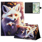 For Lenovo Tab M10 Plus (3rd Gen) TB-128F Case Pattern Printed Stand Litchi Texture Leather Tablet Cover with Card Slots
