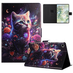 For Lenovo Tab M10 Plus (3rd Gen) TB-128F Case Pattern Printed Stand Litchi Texture Leather Tablet Cover with Card Slots