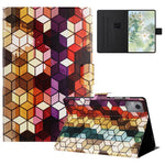 For Lenovo Tab M11 TB-330FU Case Pattern Printed Stand Litchi Texture Leather Tablet Cover with Card Slots