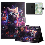 For Lenovo Tab P11 Gen 2 TB-350 Case Pattern Printed Stand Litchi Texture Leather Tablet Cover with Card Slots