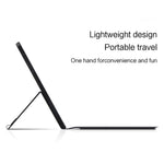 For Samsung Galaxy Tab S10 Ultra / S9 Ultra / S8 Ultra Leather Case + Touchpad Bluetooth-Compatible Keyboard (without Backlit)