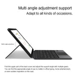 Til Samsung Galaxy Tab S10+ / S9+ Baggrundsbelyst Magnetisk Bluetooth-kompatibelt Tastatur Læderstander Etui, Arabisk Version