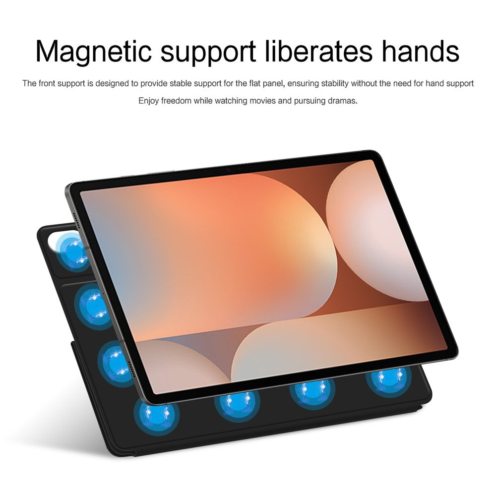For Samsung Galaxy Tab S10+ / S9+ Case Origami Stand PU Leather Magnetic Tablet Cover