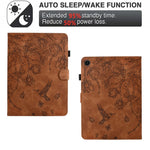 For Lenovo Tab M10 (Gen 3) Case Flower Bird Imprinted Card Holder Leather Tablet Cover