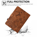For Lenovo Tab M10 (Gen 3) Case Flower Bird Imprinted Card Holder Leather Tablet Cover