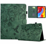 For Lenovo Tab M10 (Gen 3) Case Flower Bird Imprinted Card Holder Leather Tablet Cover