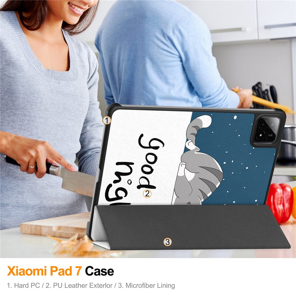 For Xiaomi Poco Pad X1 / Pad 8 Pro / Pad 8 / Pad 7 Pro / Pad 7 Case Pattern Print Leather Stand Tablet Cover