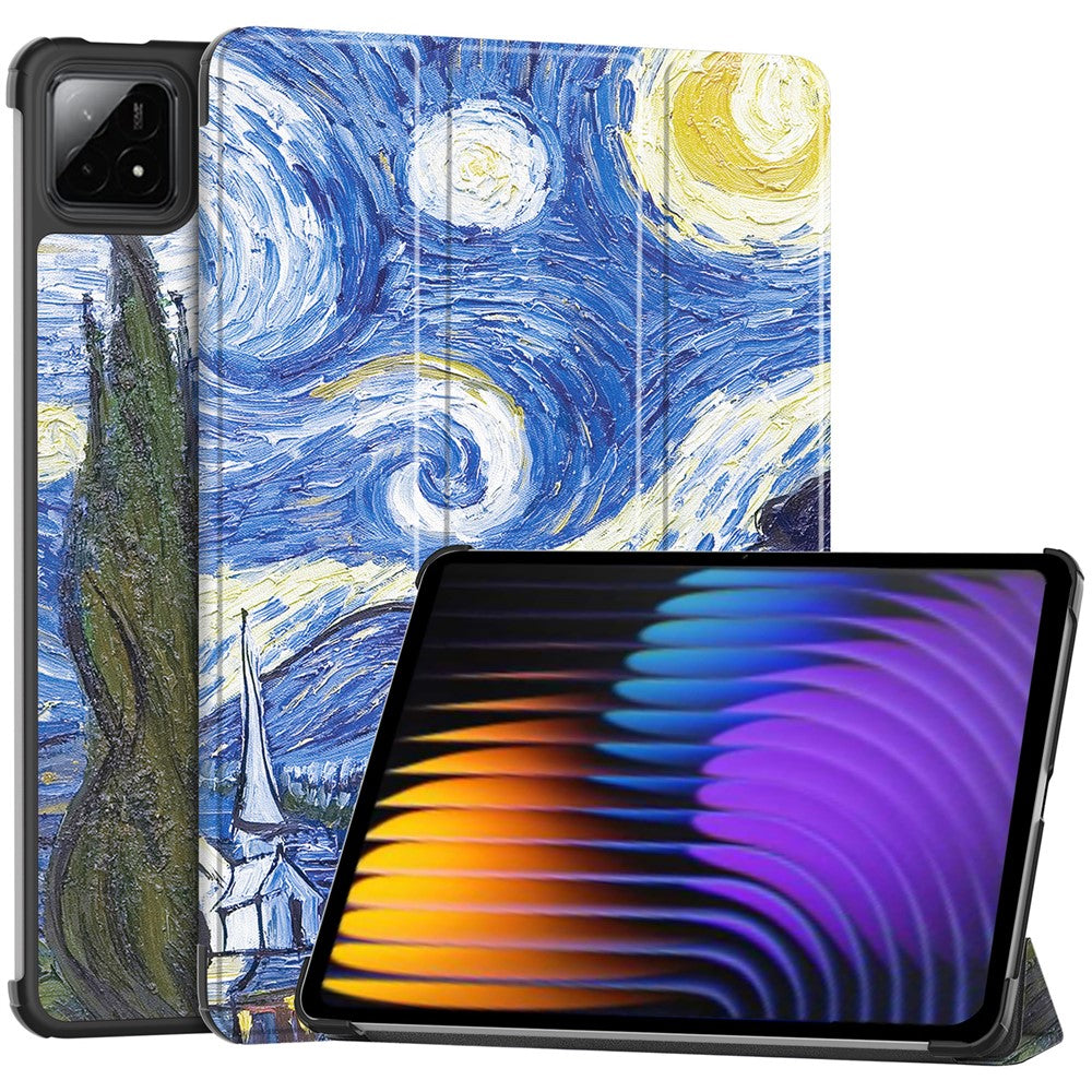 For Xiaomi Poco Pad X1 / Pad 8 Pro / Pad 8 / Pad 7 Pro / Pad 7 Case Pattern Print Leather Stand Tablet Cover
