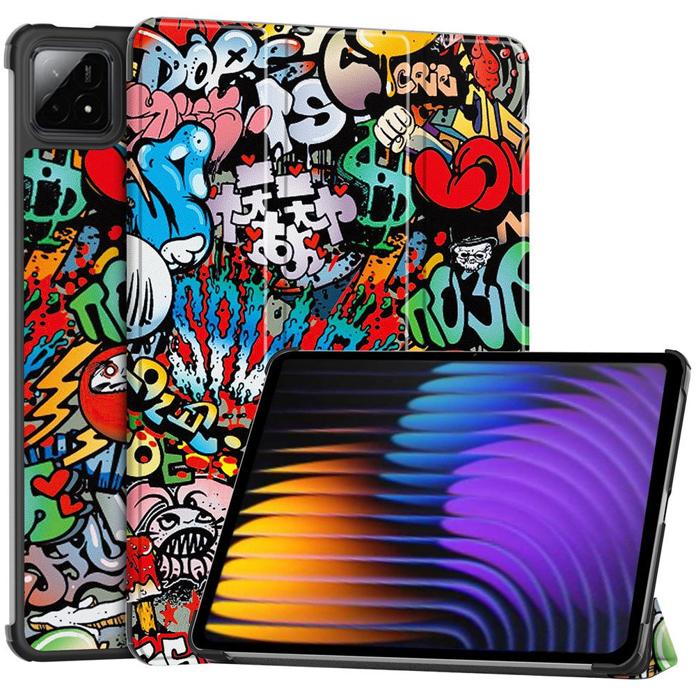 For Xiaomi Poco Pad X1 / Pad 8 Pro / Pad 8 / Pad 7 Pro / Pad 7 Case Pattern Print Leather Stand Tablet Cover