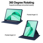 For Honor Pad X8b / Pad X8a Case 360 Degree Rotary Stand PU Leather+Acrylic Tablet Cover (Without Keyboard)