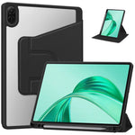 For Honor Pad X8b / Pad X8a Case 360 Degree Rotary Stand PU Leather+Acrylic Tablet Cover (Without Keyboard)