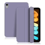 For iPad mini (2024) Case Magnetic Attachment PU Leather Tri-Fold Stand Shockproof Cover