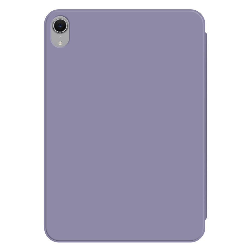 For iPad mini (2024) Case Magnetic Attachment PU Leather Tri-Fold Stand Shockproof Cover
