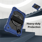 For Xiaomi Redmi Pad SE 4G 8.7 inch Case Silicone+PC Kickstand Tablet Cover with Handy Strap