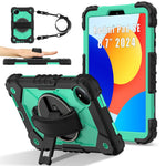 For Xiaomi Redmi Pad SE 4G 8.7 inch Case Silicone+PC Kickstand Tablet Cover with Handy Strap