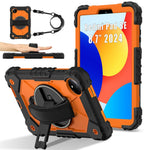 For Xiaomi Redmi Pad SE 4G 8.7 inch Case Silicone+PC Kickstand Tablet Cover with Handy Strap