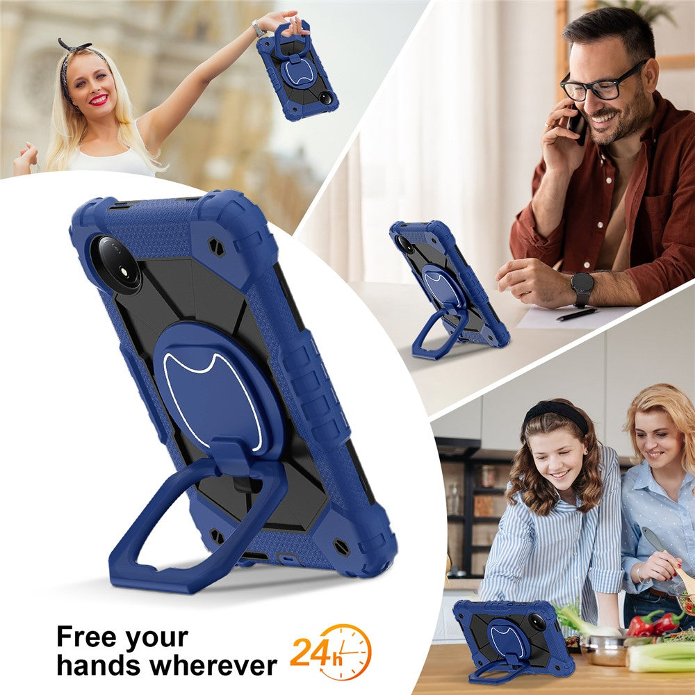 For Xiaomi Redmi Pad SE 4G 8.7 inch Case Silicone+PC Kickstand Tablet Cover