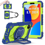 For Xiaomi Redmi Pad SE 4G 8.7 inch Case Silicone+PC Kickstand Tablet Cover