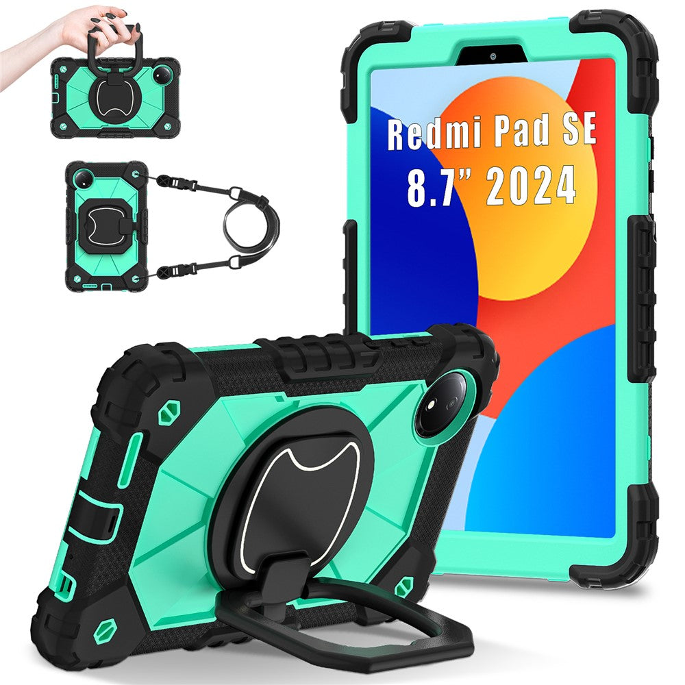 For Xiaomi Redmi Pad SE 4G 8.7 inch Case Silicone+PC Kickstand Tablet Cover