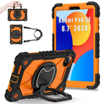 For Xiaomi Redmi Pad SE 4G 8.7 inch Case Silicone+PC Kickstand Tablet Cover