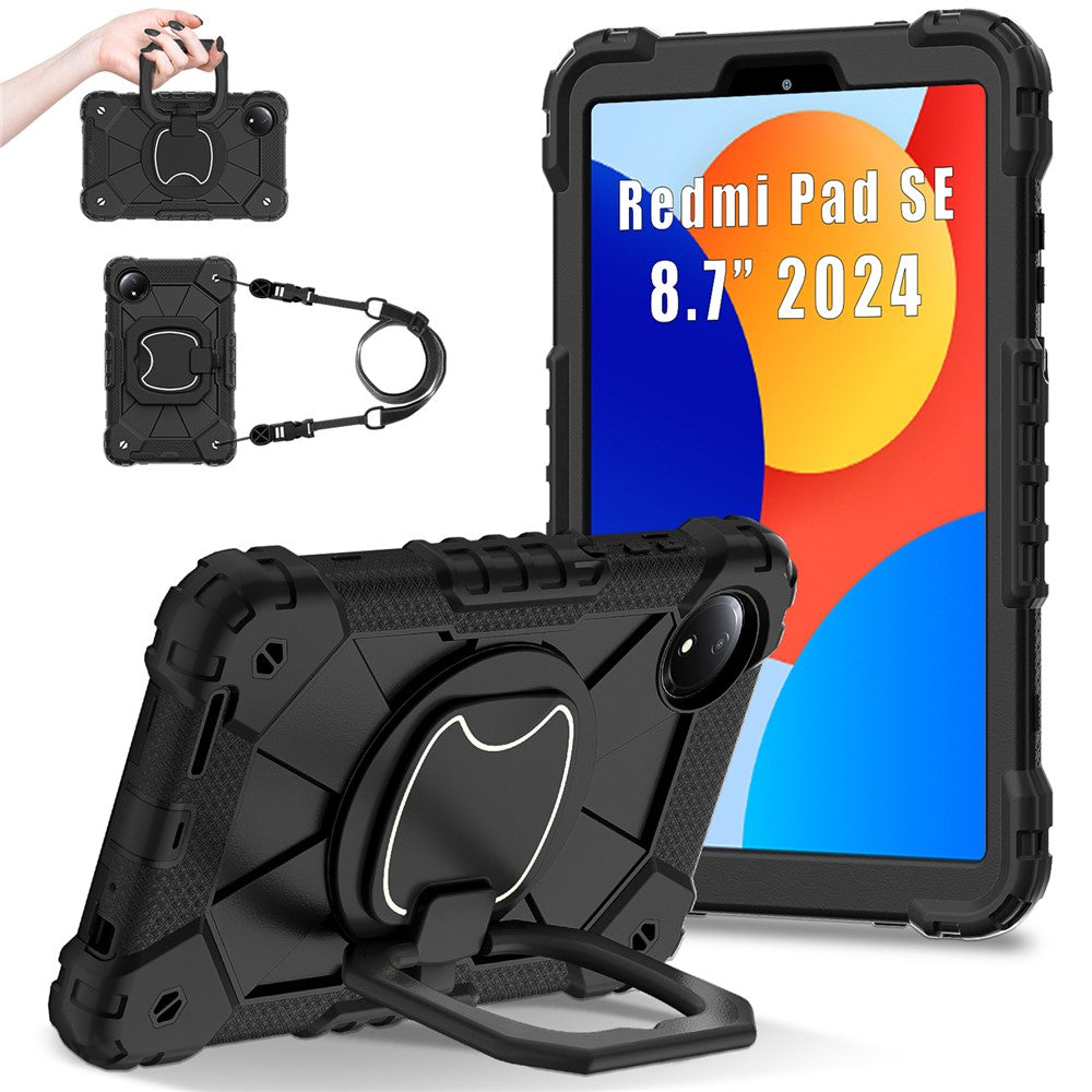 For Xiaomi Redmi Pad SE 4G 8.7 inch Case Silicone+PC Kickstand Tablet Cover