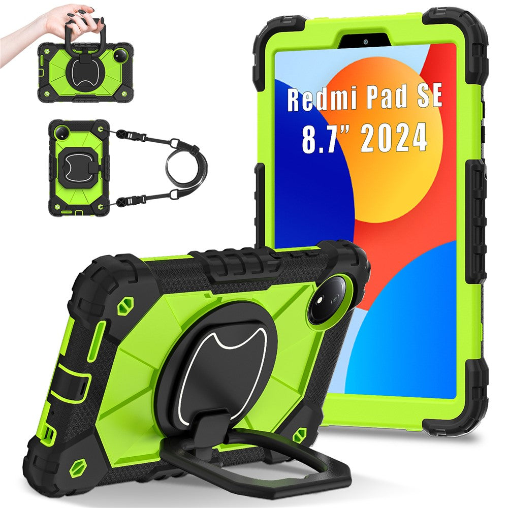For Xiaomi Redmi Pad SE 4G 8.7 inch Case Silicone+PC Kickstand Tablet Cover