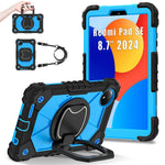 For Xiaomi Redmi Pad SE 4G 8.7 inch Case Silicone+PC Kickstand Tablet Cover