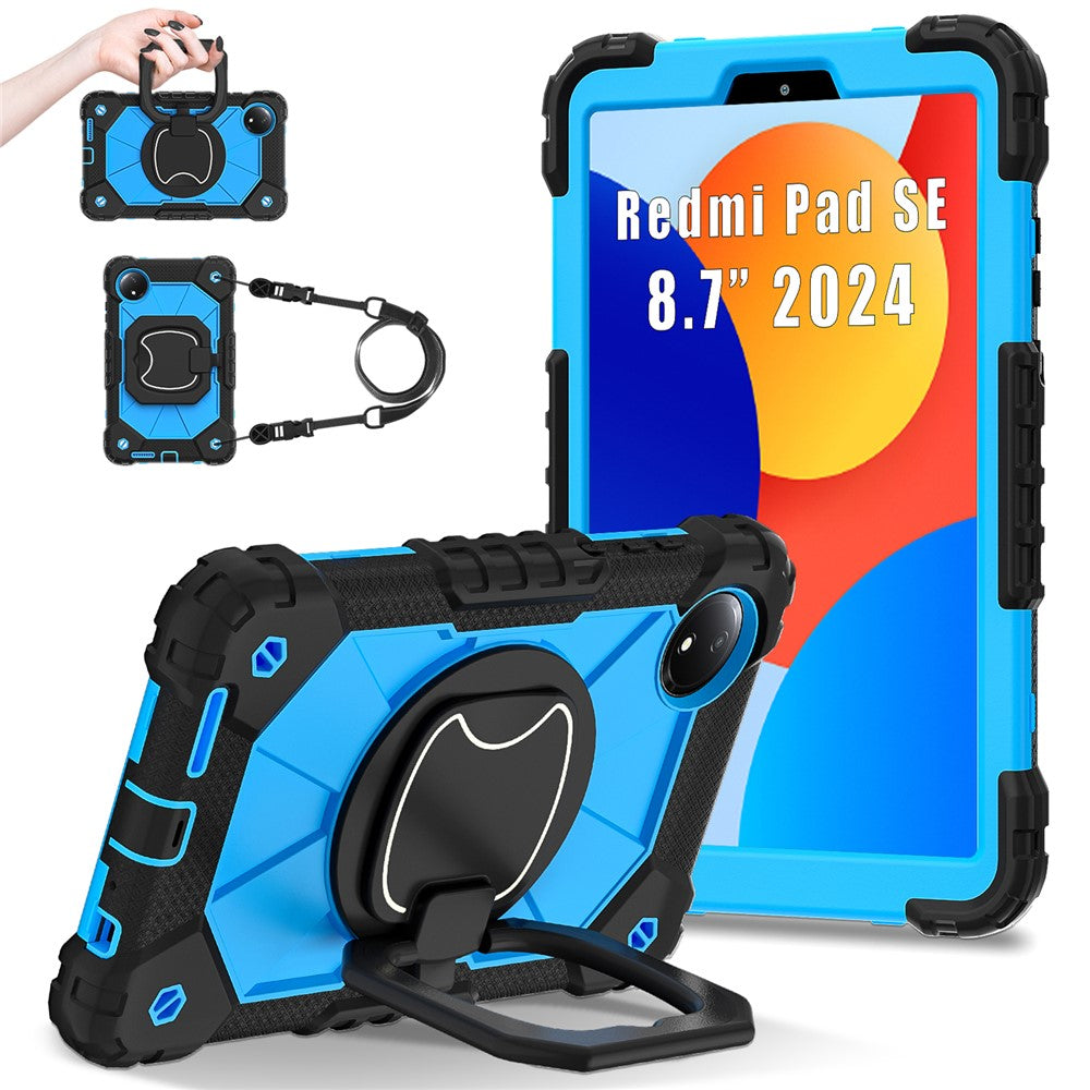 For Xiaomi Redmi Pad SE 4G 8.7 inch Case Silicone+PC Kickstand Tablet Cover
